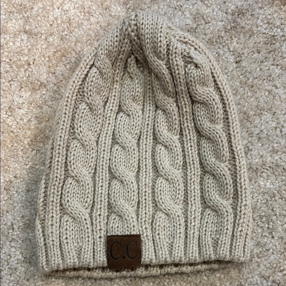 CC Cable Knit Beanie